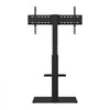 VEVOR TV Stand Mount, Swivel Tall TV Stand for 32 to 85 inch TVs, Height Adjustable Portable Floor TV Stand with Tempered Glass Base for Bedroom, Living Room