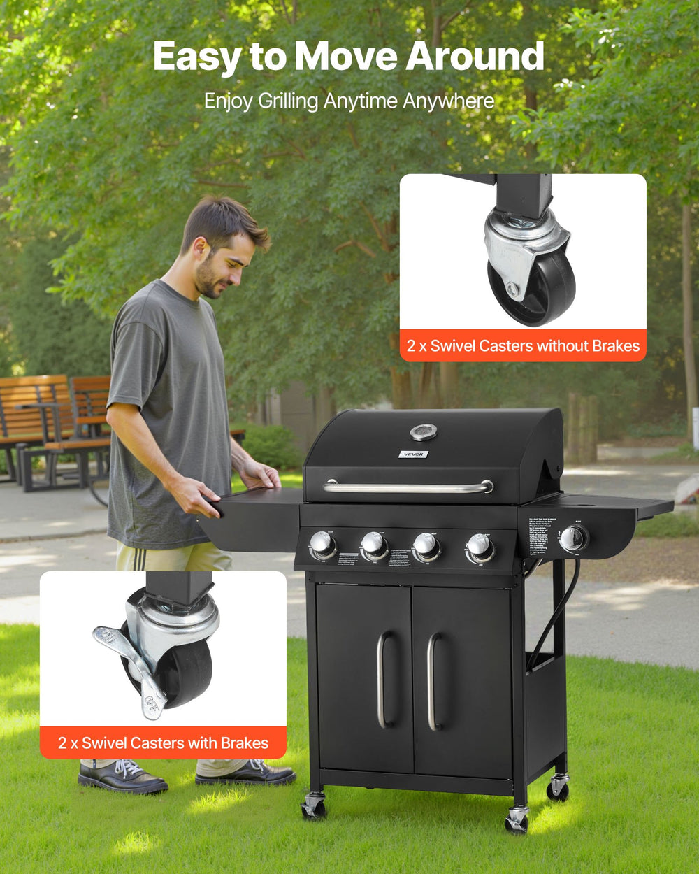 VEVOR gas grill lifestyle image 5