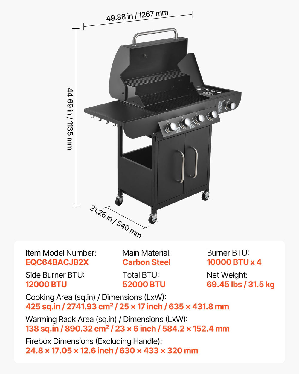 VEVOR gas grill lifestyle image 6