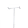 VEVOR Floor-to-Ceiling Transfer Pole, Tension Mounted Bathroom Grab Bar with Anti-Slip Curve Handle, 300 Lbs Capacity Security Pole for Elderly, Ideal Senior Safety Pole for 7-10 Ft Ceilings, White