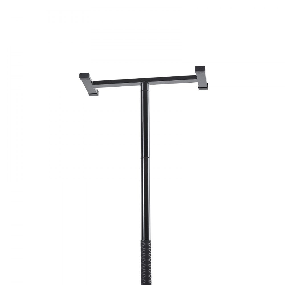 VEVOR Floor-to-Ceiling Transfer Pole, Tension Mounted Bathroom Grab Bar with Anti-Slip Curve Handle, 300 Lbs Capacity Security Pole for Elderly, Ideal Senior Safety Pole for 7-10 Ft Ceilings, Black