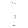 VEVOR Floor-to-Ceiling Transfer Pole, Tension Mounted Bathroom Grab Bar with Anti-Slip Curve Handle, 300 Lbs Capacity Security Pole for Elderly, Ideal Senior Safety Pole for 7-10 Ft Ceilings, Black