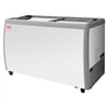 VEVOR Commercial Ice Cream Display Case, 13.1 Cu.ft Chest Freezer, Restaurant Gelato Dipping Cabinet Top Deep Freezer with Locking Casters, Sliding Glass Door, LED Lighting, Hold 8 Ice Cream Tubs