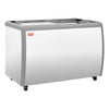 VEVOR Commercial Ice Cream Display Case, 13.1 Cu.ft Chest Freezer, Restaurant Gelato Dipping Cabinet Top Deep Freezer with Locking Casters, Sliding Glass Door, LED Lighting, Hold 8 Ice Cream Tubs
