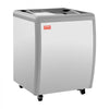 VEVOR Commercial Ice Cream Display Case, 5.6 Cu.ft Chest Freezer, Restaurant Gelato Dipping Cabinet Top Deep Freezer with Locking Casters, Sliding Glass Door, LED Lighting, Hold 4 Ice Cream Tubs