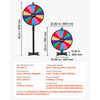 VEVOR 24 in Spinning Prize Wheel, 14 Slots Spinning Wheel with Stand, Adjustable Height Win Fortune Roulette with a Dry Erase and 2 Markers, 6 Colors, Easy Assembly, for Party Pub Trade Show Carnival