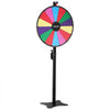 VEVOR 24 in Spinning Prize Wheel, 14 Slots Spinning Wheel with Stand, Adjustable Height Win Fortune Roulette with a Dry Erase and 2 Markers, 6 Colors, Easy Assembly, for Party Pub Trade Show Carnival