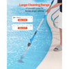 VEVOR Pool Vacuum, 8.5 GPM Handheld Cordless Hot Tub Vacuum with Extension Pole, for Deep Cleaning & Strong Suction, Rechargeable Pool Cleaner, Running up to 1Hour, for Above Ground/Inground Pool Spas