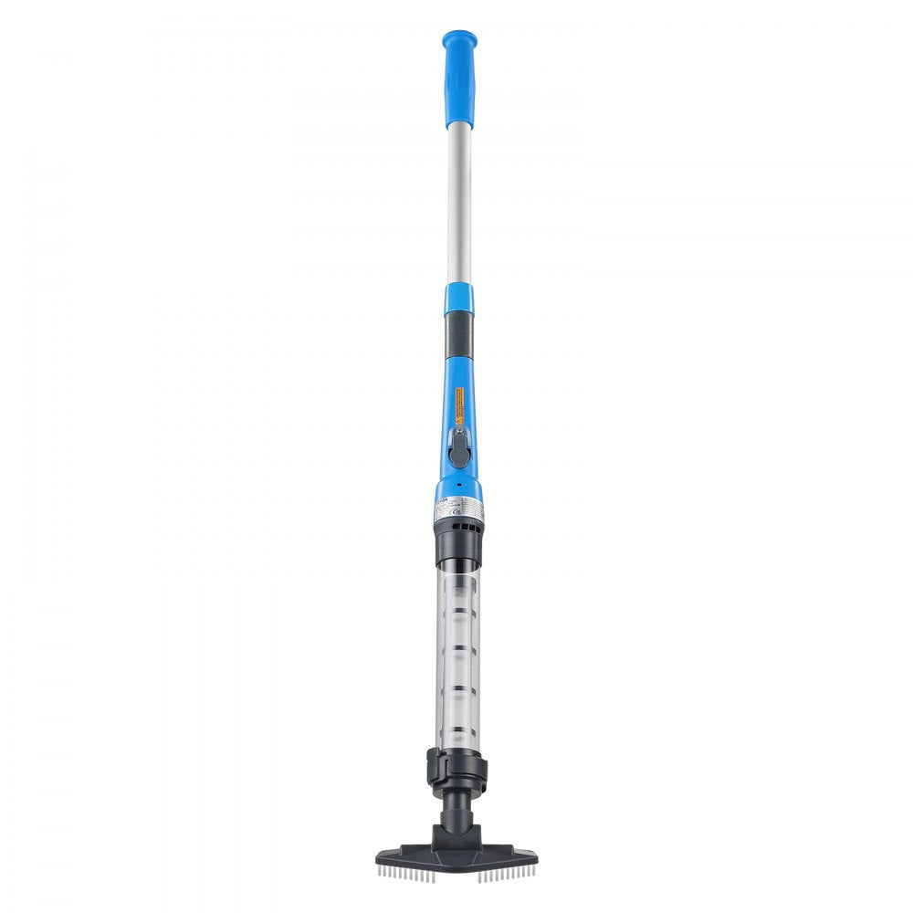 VEVOR Pool Vacuum, 8.5 GPM Handheld Cordless Hot Tub Vacuum with Extension Pole, for Deep Cleaning & Strong Suction, Rechargeable Pool Cleaner, Running up to 1Hour, for Above Ground/Inground Pool Spas