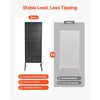 VEVOR Standing Pegboard Display, 23.6 x 63 in Pegboard Display Stand with Swivel Casters and 30 Hooks, Thickened Cold-Rolled Steel Peg Board Panel for Grocery, Retail Store and Jewelry Shop, Black