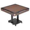 VEVOR Automatic Mahjong Table Roller Coaster Style 40 mm Folding Table&Base, Chinese/Filipino/American Mahjong, 2 Sets of 164 Tiles, 39 x 39 in, with 6 Wheels Hard Tabletop Cover Cup Holders, Wine Red