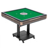 VEVOR Automatic Mahjong Table Roller Coaster Style 40 mm Folding Table&Base, Chinese/Filipino/American Mahjong, 2 Sets of 164 Tiles, 39 x 39 in, with 6 Wheels Hard Tabletop Cover Cup Holders, Wine Red