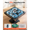 VEVOR Automatic Mahjong Table Roller Coaster Style 40 mm Folding Table, Chinese/Filipino/American Mahjong, 2 Sets of 164 Tiles, 39 x 39 in, with 4 Wheels, Hard Tabletop Cover, Cup Holders, Brown