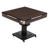 VEVOR Automatic Mahjong Table Roller Coaster Style 40 mm Folding Table, Chinese/Filipino/American Mahjong, 2 Sets of 164 Tiles, 39 x 39 in, with 4 Wheels, Hard Tabletop Cover, Cup Holders, Brown