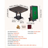 VEVOR Automatic Mahjong Table Roller Coaster Style 40 mm Folding Table&Base, Chinese/Filipino/American Mahjong, 2 Sets of 164 Tiles, 39 x 39 in, with 6 Wheels, Hard Tabletop Cover, Cup Holders, Brown