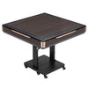 VEVOR Automatic Mahjong Table Roller Coaster Style 40 mm Folding Table&Base, Chinese/Filipino/American Mahjong, 2 Sets of 164 Tiles, 39 x 39 in, with 6 Wheels, Hard Tabletop Cover, Cup Holders, Brown