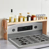 VEVOR Over the Stove Shelf, Over Stove Spice Shelf for Kitchen Stove Top, Seasoning Shelves, Spice Organizer, Easy to Assemble Countertop Storage Solution, Kitchen Gadgets with 6 Hooks