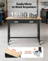 VEVOR 48-inch workbench 1500 lbs capacity and lockable casters (feature image)