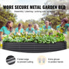 VEVOR Raised Garden Bed, 8 x 4 x 2 ft Galvanized Metal Planter Box, Outdoor Planting Boxes with Open Base, for Growing Flowers/Vegetables/Herbs in Backyard/Garden/Patio/Balcony, Dark Gray