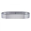 VEVOR Raised Garden Bed, 6 x 3 x 0.9 ft Galvanized Metal Planter Box, Outdoor Planting Boxes with Open Base, for Growing Flowers/Vegetables/Herbs in Backyard/Garden/Patio/Balcony, Silver