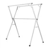 VEVOR Clothes Drying Rack, 2-Tier Telescopic Laundry Dryer Rack, Stainless Steel Drying Racks with 30 Windproof Holes and 2 Shoe Hooks, Free-Standing and Portable Hanger for Outdoor & Indoor Use