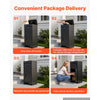 VEVOR Package Delivery Box for Outside 38.78 in Large Metal Parcel Drop Box, for Porch, Curbside & House Storage, Lockable Anti-Theft Waterproof Weatherproof, Thick Secure Mailbox for Outdoor, Black
