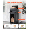 VEVOR Package Delivery Box for Outside 38.78 in Large Metal Parcel Drop Box, for Porch, Curbside & House Storage, Lockable Anti-Theft Waterproof Weatherproof, Thick Secure Mailbox for Outdoor, Black