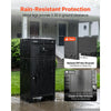 VEVOR Package Delivery Box for Outside 38.78 in Large Metal Parcel Drop Box, for Porch, Curbside & House Storage, Lockable Anti-Theft Waterproof Weatherproof, Thick Secure Mailbox for Outdoor, Black