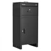 VEVOR Package Delivery Box for Outside 38.78 in Large Metal Parcel Drop Box, for Porch, Curbside & House Storage, Lockable Anti-Theft Waterproof Weatherproof, Thick Secure Mailbox for Outdoor, Black