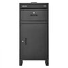 VEVOR Package Delivery Box for Outside 38.78 in Large Metal Parcel Drop Box, for Porch, Curbside & House Storage, Lockable Anti-Theft Waterproof Weatherproof, Thick Secure Mailbox for Outdoor, Black