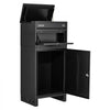 VEVOR Package Delivery Box for Outside 38.78 in Large Metal Parcel Drop Box, for Porch, Curbside & House Storage, Lockable Anti-Theft Waterproof Weatherproof, Thick Secure Mailbox for Outdoor, Black