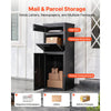 VEVOR Package Delivery Box for Outside 44.49 in Large Metal Parcel Drop Box, for Porch, Curbside & House Storage, Lockable Anti-Theft Waterproof Weatherproof, Thick Secure Mailbox for Outdoor, Black