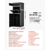 VEVOR Package Delivery Box for Outside 44.49 in Large Metal Parcel Drop Box, for Porch, Curbside & House Storage, Lockable Anti-Theft Waterproof Weatherproof, Thick Secure Mailbox for Outdoor, Black