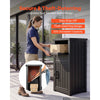VEVOR Package Delivery Box for Outside 44.13 in Large Parcel Drop Box Black, for Porch, Curbside & House Storage, Lockable Anti-Theft Waterproof Weatherproof, Thick PP Secure Mailbox for Outdoor Use
