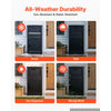 VEVOR Package Delivery Box for Outside 44.13 in Large Parcel Drop Box Black, for Porch, Curbside & House Storage, Lockable Anti-Theft Waterproof Weatherproof, Thick PP Secure Mailbox for Outdoor Use