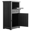 VEVOR Package Delivery Box for Outside 44.13 in Large Parcel Drop Box Black, for Porch, Curbside & House Storage, Lockable Anti-Theft Waterproof Weatherproof, Thick PP Secure Mailbox for Outdoor Use