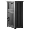 VEVOR Package Delivery Box for Outside 44.13 in Large Parcel Drop Box Black, for Porch, Curbside & House Storage, Lockable Anti-Theft Waterproof Weatherproof, Thick PP Secure Mailbox for Outdoor Use