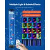 VEVOR Sensory Bubble Tube Lamp, 2.67 ft Bubble Fish Tube, Sensory Aquarium Lamp with 6 Floating Fish & 16 Color Effects, Remote Control, Stress Relief Calming Light for Bedroom Living Room Home Decor
