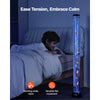 VEVOR Sensory Bubble Tube Lamp, 4 ft Bubble Fish Tube, Sensory Aquarium Lamp with 10 Floating Fish & 16 Color Effects, Remote Control, Stress Relief Calming Light for Bedroom Living Room Home Decor