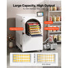 VEVOR Vacuum Freeze Dryer Machine, 22-33.1 lbs/Batch, 6 Trays, 10 Presets for Fruit Vegetable Meat, Durable Freestanding Freeze Drying Equipment with Wheel, App Control, LCD Touchscreen, Auto Defrost