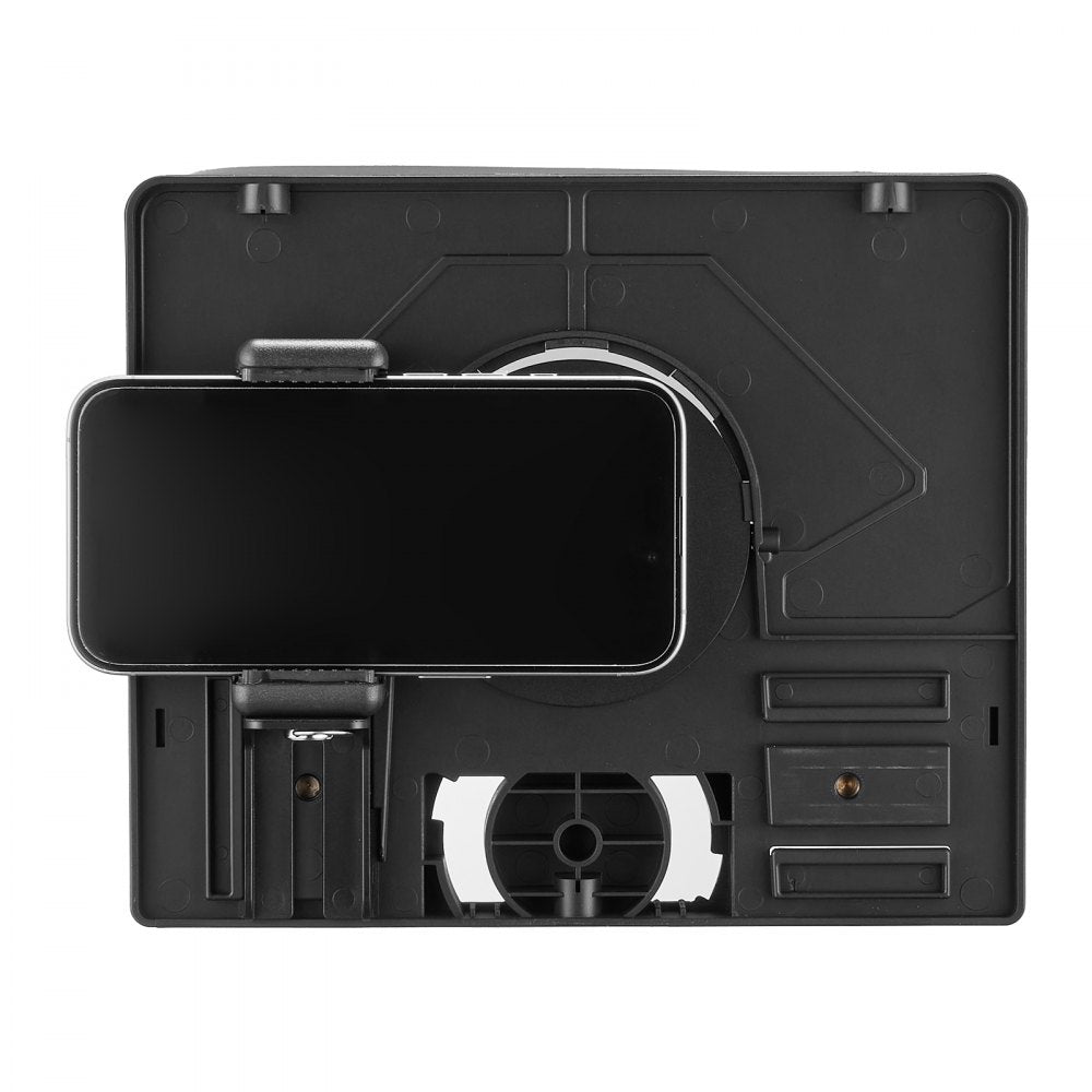 VEVOR Teleprompter, 10" Aluminum Alloy, Desktop Prompter with Adjustable Spectroscope, Remote Control, for YouTube, Twitch, Zoom, Supports DSLR/Webcam/Smartphone, for Video Recording/Live Streaming