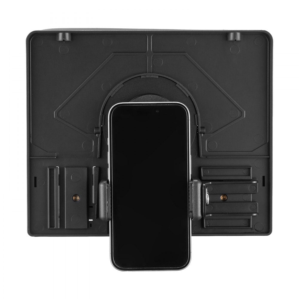 VEVOR Teleprompter, 10" Aluminum Alloy, Desktop Prompter with Adjustable Spectroscope, Remote Control, for YouTube, Twitch, Zoom, Supports DSLR/Webcam/Smartphone, for Video Recording/Live Streaming