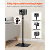 VEVOR Projector Stand, Projector Floor Stand with Adjustable Height 30.3 to 63.4 inch, 360° Horizontal Rotation Projectors Cart for Meetings, Outdoor Movies, Video Stand, Gimbal Mount or Tray Support