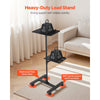 VEVOR Projector Stand, 2 Shelves Laptop Floor Stand, Projector Stands Table with Adjustable Height 33.86 to 53.54 inch, I-Beam Frame Projectors Stands Tripod for Meetings, Outdoor Movies, Video Stand
