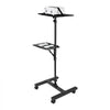 VEVOR Projector Stand, 2 Shelves Laptop Floor Stand, Projector Stands Table with Adjustable Height 33.86 to 53.54 inch, I-Beam Frame Projectors Stands Tripod for Meetings, Outdoor Movies, Video Stand