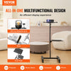 VEVOR Projector Stand with Wheels, Projector Floor Stand Adjustable Height from 22.8 to 57.3 in, Projector Mount with 2 Trays, Ideal for Outdoor Movies, Home, Office, Stage and Studio, Black