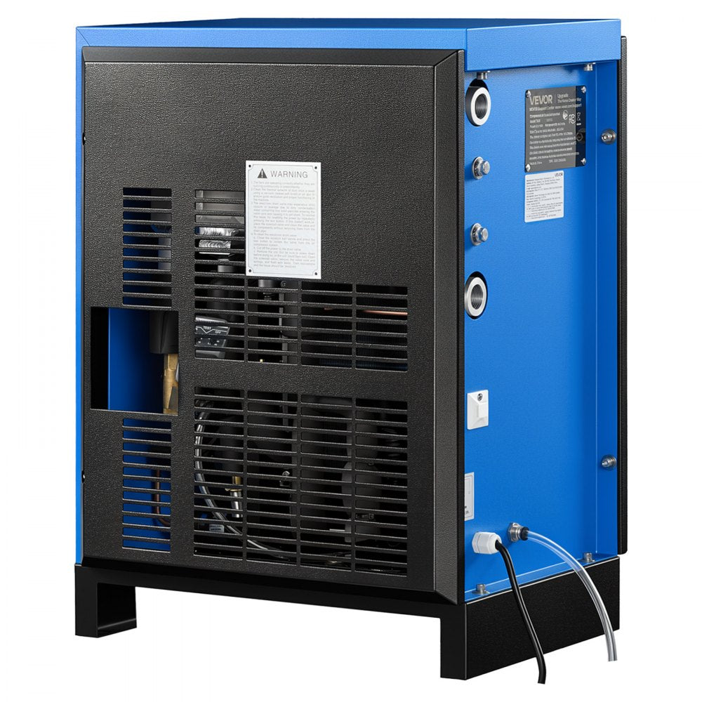 VEVOR Compressed Air Dryer, 50CFM Refrigerated Air Dryer, 120V 60Hz Industrial Refrigerated Air-Drying System for 10HP Compressors - with Color Screen Control Panel and Automatic Drainage