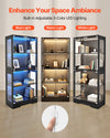 VEVOR built-in adjustable 3-color LED lighting display cabinet (blue, warm, white)