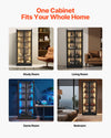 VEVOR display cabinet LED lighting feature graphic