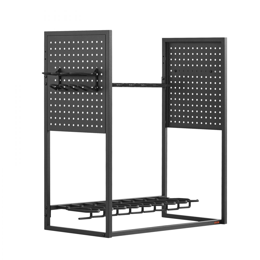 VEVOR Gun Rack, Floor Standing, Indoor Heavy Duty Steel Rifle Shotgun Rack Stand, Freestanding Gun Display Storage with Magazine Holder, Holds up to 9 Rifles and 4 Pistols, for Home Garage Storage